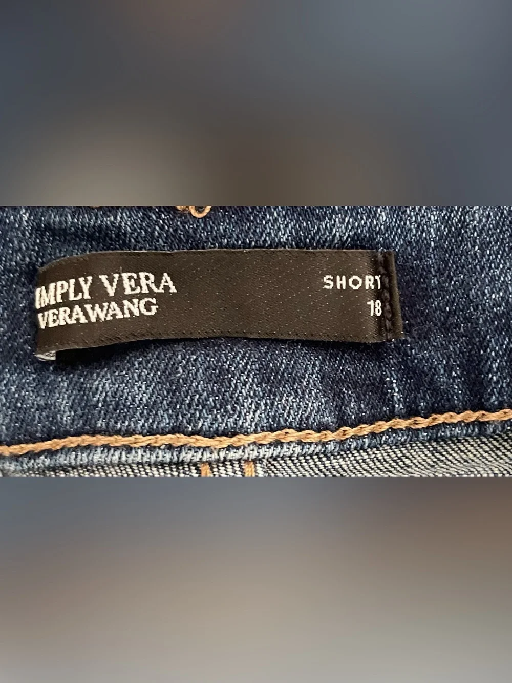 Simply Vera Vera Wang Blue Denim Shorts